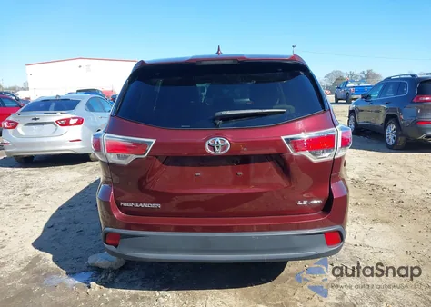 2016 Toyota Highlander Le Plus V6 из США, поврежденный, VIN 5TDBKRFHXGS255573